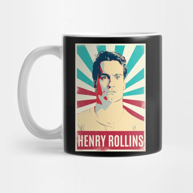 Vintage Retro Henry Rollins by Bengkel Band